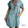vestido para o dia a diavestido jeansVestido em Jeans Denim com Zípervestido demin com ziperVestido confortavélVestido com zipervestidovestido curtovestido da modavestido feminino