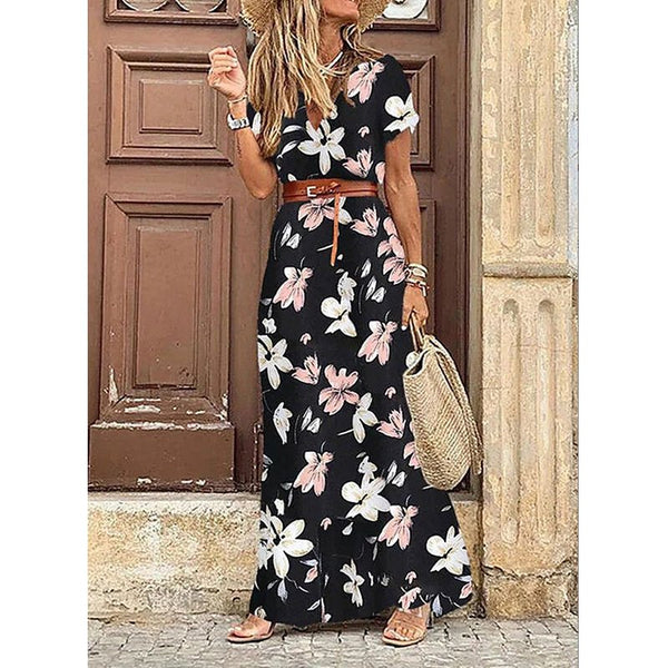 Vestido Longo Estampado Boho Com CintoVestido Longo Estampadovestido longovestido com cintoVestido Boho Com CintovestidoModa femininaestilo modernoEstampado Bohocom cinto
