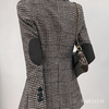 xadrez houndstoothroupa eleganteroupa da modamoda xadrezMODA INVERNOmoda elegantecasaco quenteblazer xadrezblazer femininoblazer de lãblazer da moda