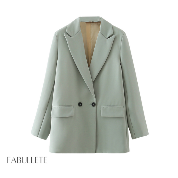 roupa de mulherroupa da modaModa femininamoda atualBlazer Trespassado Over Forradoblazer trespassadoblazer over forradoblazer forradoblazer femininoblazer da modablazer chiqueblazer basico chique
