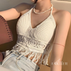 Roupa de mulherroupa de crochemoda verãoModa femininacropet crocheblusa frente unica crochetblusa frente unicablusa femininablusa de crocheBlusa Crochet Frente Únicablusa crochet