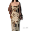 vestido estampadoVestido de Alça Estampadovestido de alçavestido com spandexVersatilidade estilosavestidovestido levevestido da modavestido sem mangasvestido feminino