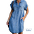 Vestido Plus Size CasualVestido Plus Sizevestido para senhorasvestido leve e soltovestido jeansVestido em Jeans Denim com Botõesvestido demimvestido com botõesvestidovestido curto