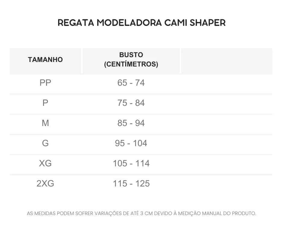Guia de Tamanhos