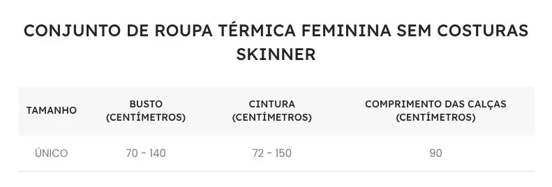 Guia de Tamanhos