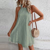 vestido sem mangasvestido gola O sem mangasvestido em laise sem mangasVestido em Laise com Gola em O sem Mangasvestido em laisevestido com gola em Ovestidovestido leveVestido confortavélvestido curto