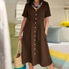 Vestuário versátilVestido Vintage em Linho com Botõesvestido vintage com botõesvestido vintagevestido em linho com botõesvestido em linhovestido com botõesEstilo clássicoElegância atemporalConforto em linho