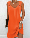 Vestuário minimalistaVestido sem Mangas Reto com Ilhósvestido sem mangasvestido com ilhósVersatilidade modernaLeveza e confortoEstilo contemporâneovestidovestido da modavestido longovestido leve