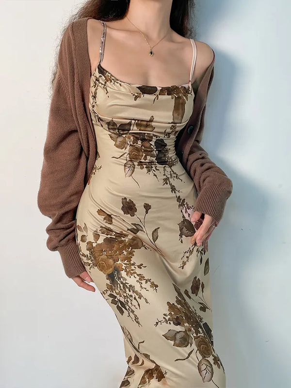 vestido estampadoVestido de Alça Estampadovestido de alçavestido com spandexVersatilidade estilosavestidovestido levevestido da modavestido sem mangasvestido feminino