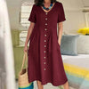 Vestuário versátilVestido Vintage em Linho com Botõesvestido vintage com botõesvestido vintagevestido em linho com botõesvestido em linhovestido com botõesEstilo clássicoElegância atemporalConforto em linho