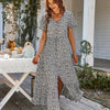 Vestido Soltovestido longoVestido Floral Solto Cintura AltaVestido FloralVestido Cintura AltavestidoTendência de moda femininaModa femininaModaVestido Floral Design Elegante