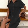 Vestido Chemise em Linho com Botões Bellona