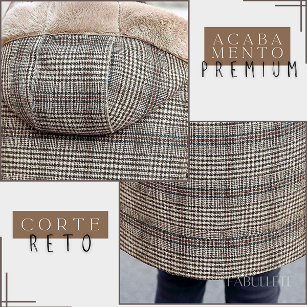 MODA INVERNOmoda elegantemoda com estilolã xadrezcasaco xadrezcasaco inglêscasaco forrado de lã xadrez mônacocasaco forrado de lãcasaco forradocasaco de lacasaco da modaCASACOcasaco quentecasaco feminino