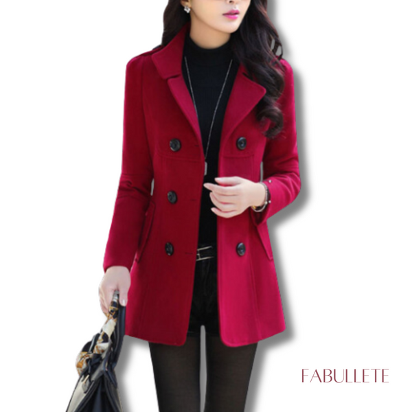 casaco feminino de lãcasaco femininocasaco de lã trespassadocasaco de lacasaco quenteCASACOcasaco chiquecasaco da modacasaco trespassadoModa femininaMODA INVERNO