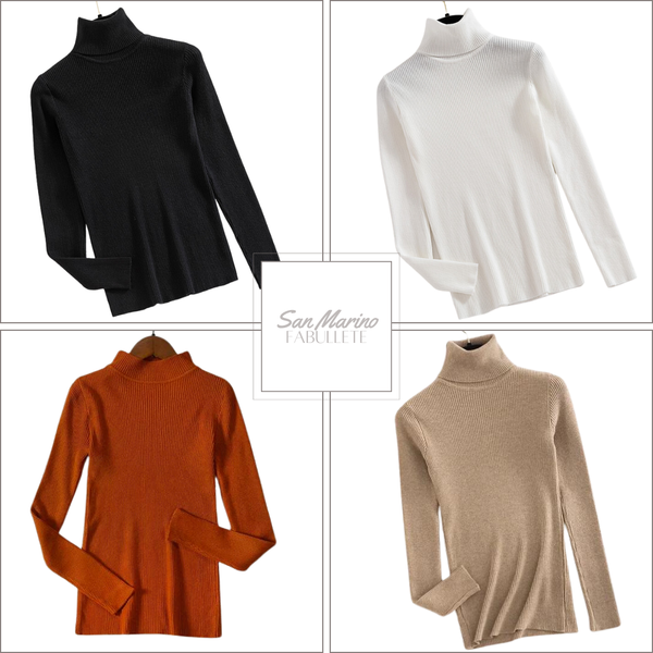 suéter femininoroupa em promoçãoroupa de mulherpulover lisopulover gola altapuloverModa femininamoda com estilomoda atualcacharrelblusa lisablusa gola altablusa feminina