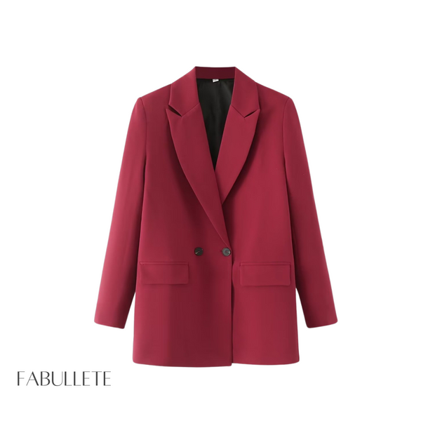 roupa de mulherroupa da modaModa femininamoda atualBlazer Trespassado Over Forradoblazer trespassadoblazer over forradoblazer forradoblazer femininoblazer da modablazer chiqueblazer basico chique