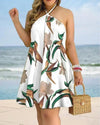 vestido sensualVestido Leve de Alça Cruzadavestido levevestido frente únicavestido de verãovestido de alça cruzadavestido de alçavestido da modavestido curtovestidoTecido respirávelmoda praiaModa modernaLook versátilElegância casualConforto incomparávelalça cruzada