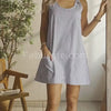Vestido Sem Mangas Listrado Com BolsosVestido Sem Mangas Listradovestido sem mangasVestido Listrado Com BolsosVestido Com BolsosListrado Com Bolsosvestidovestido da modavestido levevestido listrado