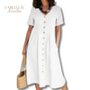 Vestuário versátilVestido Vintage em Linho com Botõesvestido vintage com botõesvestido vintagevestido em linho com botõesvestido em linhovestido com botõesEstilo clássicoElegância atemporalConforto em linho